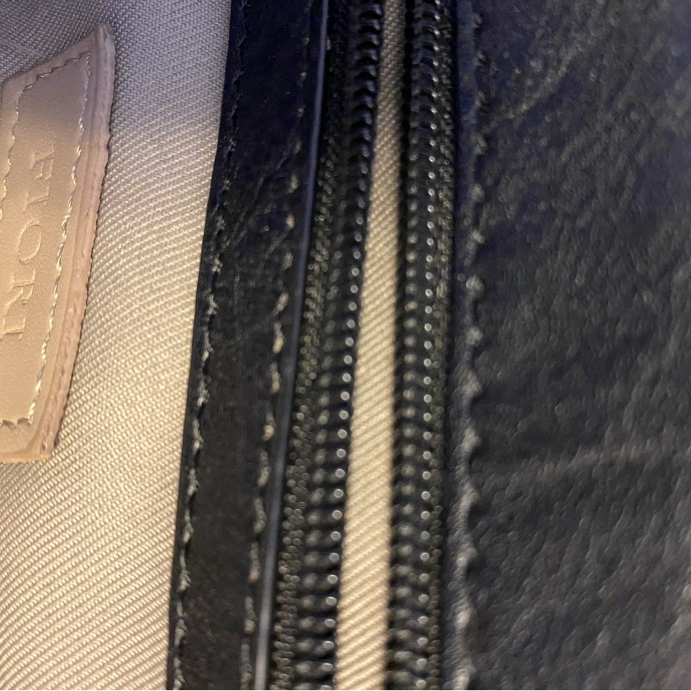-SOLD Fiori black backpack purse all man made material pull top closure. - Picture 8 of 8